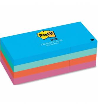 Post it Note Pad 1⅜ in x 1⅞ in,12 pad.3M 653-AU