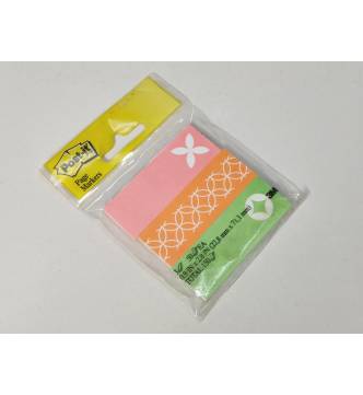 Fancy Post it Note Pad 0.9 in x 2.8 in. (22.8 x 71.1mm) 3M6322 RD