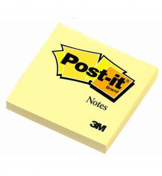 Yellow Post it Note Pad 3 in x 3 in.3M 654