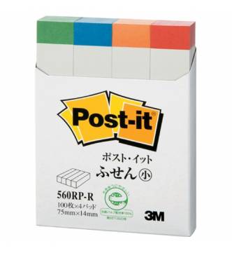 Rainbow Post it Note Pad 2 in x 3 in.3M 560RP-4