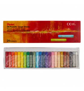 Pentel Oil Pastels Large Sticks -24 color set GHT-24