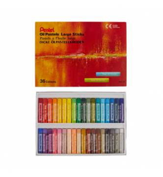Pentel Oil Pastel Large Sticks -36 color set GHT-36