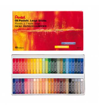 Pentel Oil Pastel Large Sticks -48 color set GHT-48