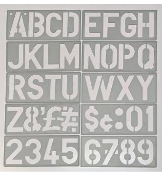 Lettering Template 100mm (4 inches) COX P1800