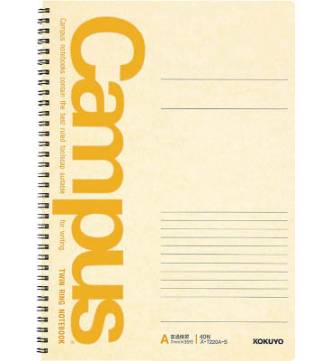 A4 Twin Ring Note Book, Campus T220A-B