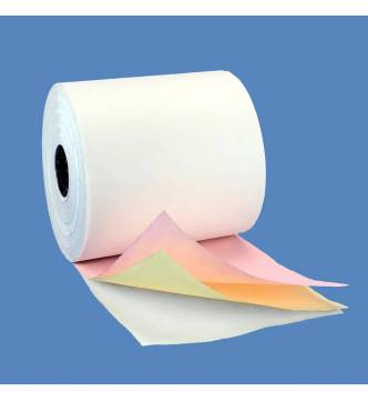 Self Carbon 3 ply Roll 3 inches. 76mm Width 10 roll pack