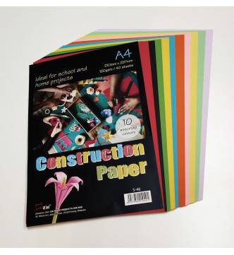 Construction Paper 10 Color 4 sheets each -A4