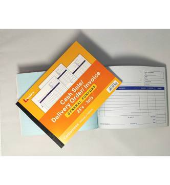 3 in 1 Book. Cash Sale / DO / Invoice. PTCDI-3P25s.