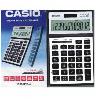 12 Digit Desk Top Calculator Casio JS 120TVS