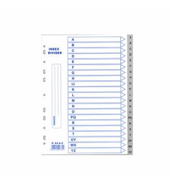 A4 PVC Filing Divider A to Z