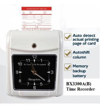 Time Recorder.Analogue Biosystem BX3300A(B)