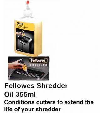 Shredder Oil. Fellowes 355ml F35250