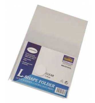 A4 L-shape clear folder Suremark SQ5310CL-12's