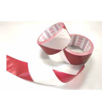 Safety Barricade Tape 2'' X 40 yd (48mm  x 37m) (Red / White)