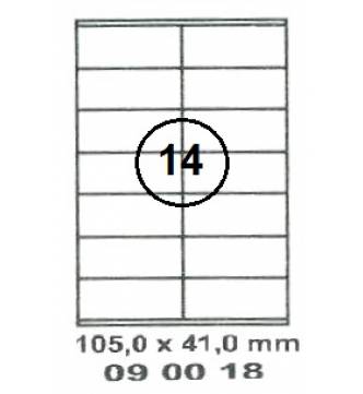 105 x 41 mm InkJet,Laser,Copier Labels.Mayspies 090018