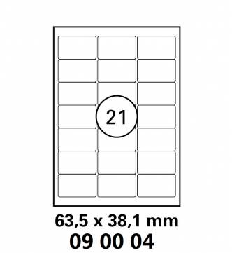 63.5  x 38.1 mm InkJet,Laser,Copier Labels. Mayspies 090004