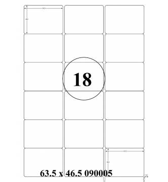 63.5 x 46.5 mm InkJet,Laser,Copier Labels. Mayspies 090005 PACK OF 5 BOXES