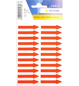 Arrow red labels. Small pack.Herma 4143-88 labels