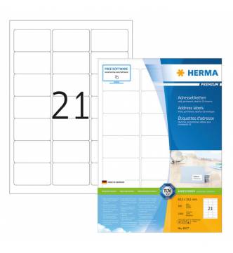 70 x 41 mm InkJet,Laser,Copier Labels.Herma 4473