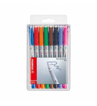 OHP Washable marker set of 8 color #Stabilo 852/8-Fine.