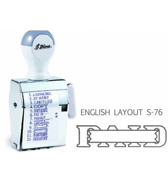 Dial-A-Phrase Rubber Stamp, Shiny 76