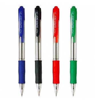 Pilot Super Grip Ballpoint Pen Fine Retractable BPGP-10R-F