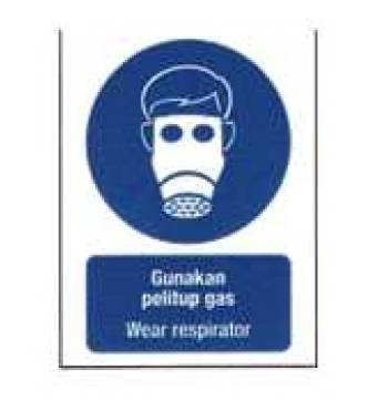 Respirators must be worn  Plastic Sign 200 x 280mm (8 x 11 inch.) A-806