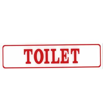 TOILET Plastic Sign.50 x 178mm (7 X 2 inch) D216