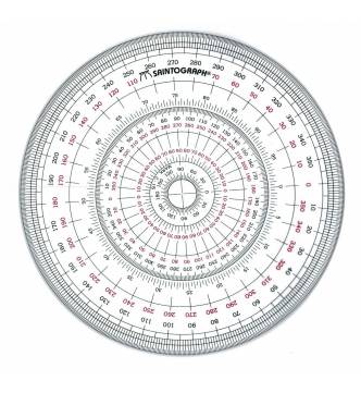 Saintograph 360 Protractor, 360degree - 200mm diameter.