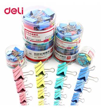 Color Double Binder Clip #8555-19mm