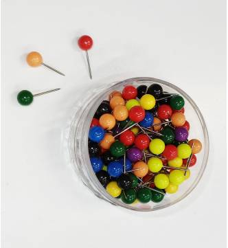 Map Pin 6mm diameter head. 100's