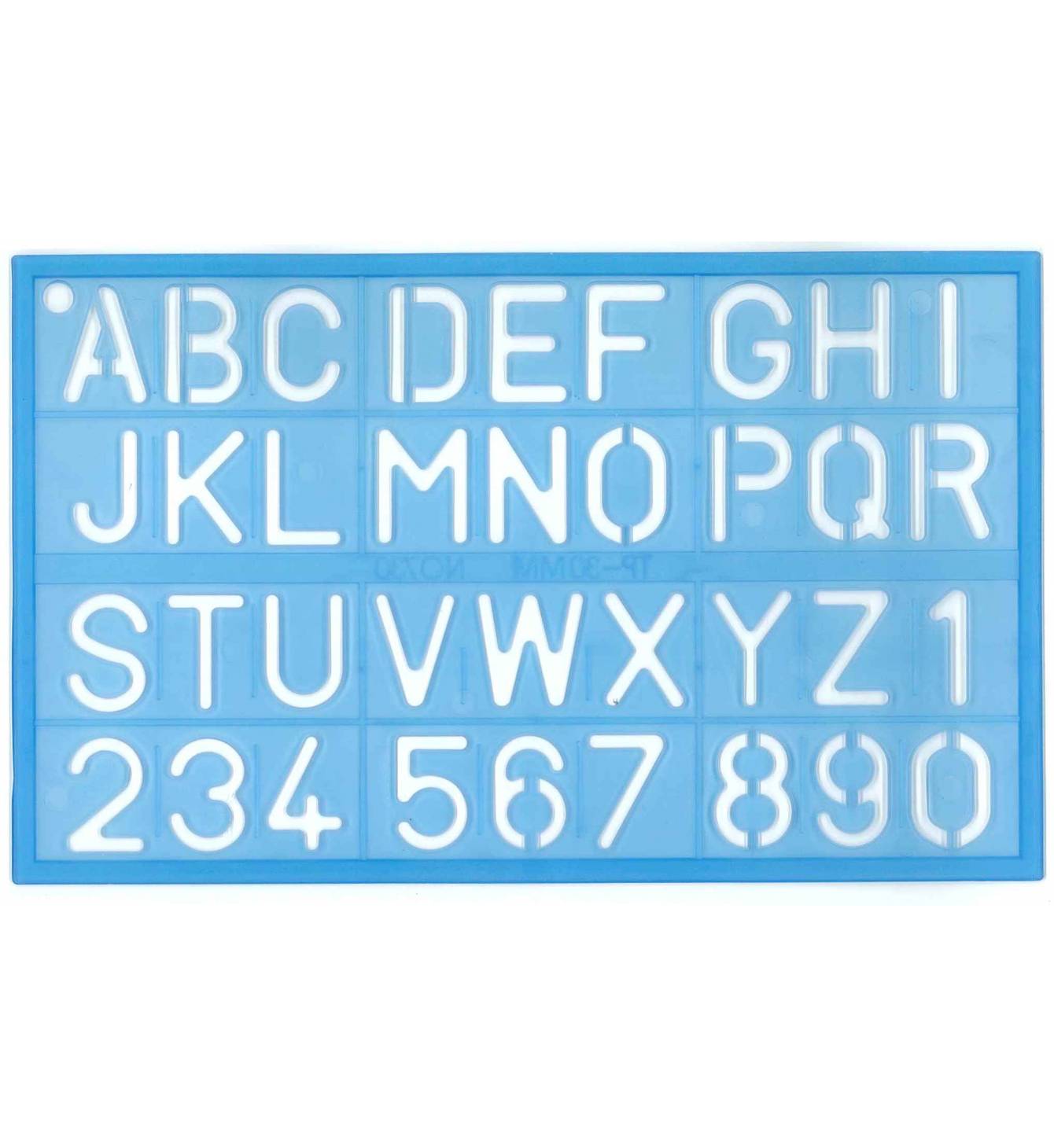 Lettering Template 30mm No.730