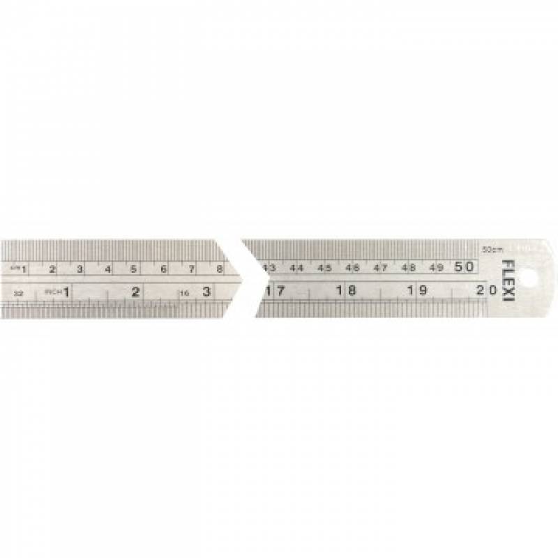 50 Ruler Stainless Steel Ruler 50 cm, 20 inches.