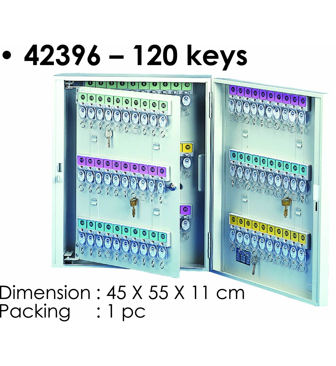 Steel Key Box 120 keys.KB-42395