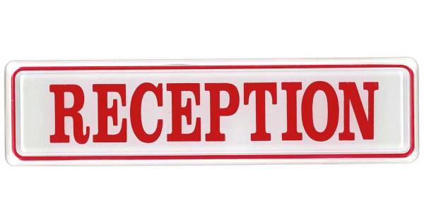Pvc Reception Sign RECEPTION Plastic Sign.D217